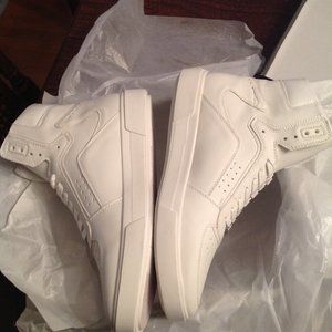 INC Men's Keanu Lace-Up High Top White Sneakers 11.5M - New in Box
